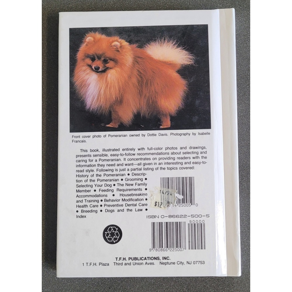 POMERANIANS By Beverly Pisano 1990 HC Early Edition Dog Care - Picture 2 of 2